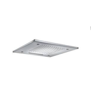 Flusso MSS.20SGW 20" Stainless Steel Flush Mount Rainhead With Cascade Waterfall And Mist Flow in Gloss White
