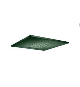 Flusso MSS.20SLG 20" Stainless Steel Flush Mount Rainhead With Cascade Waterfall And Mist Flow in Leaf Green