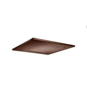 Flusso MSS.20SVB 20" Stainless Steel Flush Mount Rainhead With Cascade Waterfall And Mist Flow in Vortex Brown