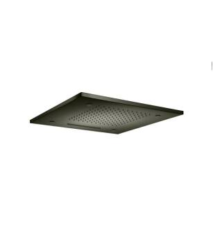 Flusso MSS.20SDGR 20" Stainless Steel Flush Mount Rainhead With Cascade Waterfall And Mist Flow in Dark Green