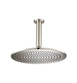 Flusso RHC.12RPN 12" Rain Head with 6" Ceiling Mount Arm in Polished Nickel PVD