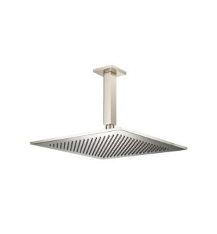 Flusso RHC.12SPN 12" Rain Head with 6" Ceiling Mount Arm in Polished Nickel PVD