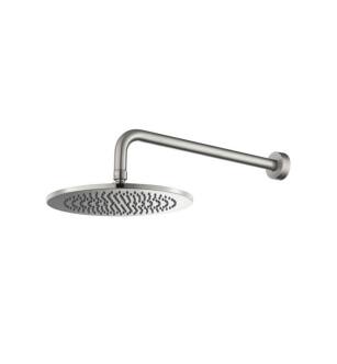 Flusso RHW.10RBN 10" Rain Head with 16" Arm in Brushed Nickel PVD
