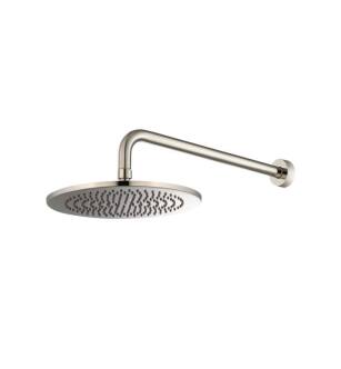 Flusso RHW.10RPN 10" Rain Head with 16" Arm in Polished Nickel PVD