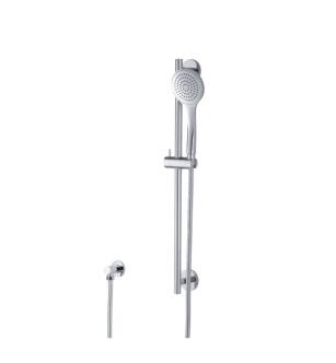 Flusso SHS.1010CP Hand Shower Set with Slide Bar and Elbow in Chrome