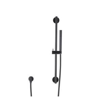 Flusso SHS.1014MB Hand Shower Set with Slide Bar and Elbow in Matte Black