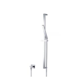 Flusso SHS.1016CP Hand Shower Set with Slide Bar and Elbow in Chrome