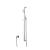 Isenberg SHS.1018CP Hand Shower Set with Slide Bar and Elbow in Chrome