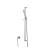 Isenberg SHS.1018BN Hand Shower Set with Slide Bar and Elbow in Brushed Nickel PVD