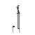 Isenberg SHS.1018MB Hand Shower Set with Slide Bar and Elbow in Matte Black