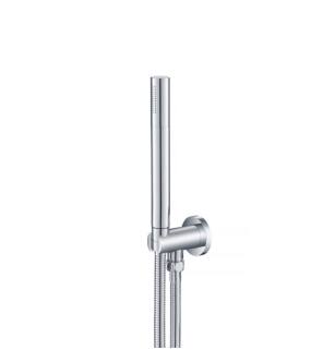 Flusso SHS.1024CP Hand Shower Set with Holder and Elbow Combo in Chrome