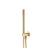 Isenberg SHS.1024SB Hand Shower Set with Holder and Elbow Combo in Satin Brass PVD