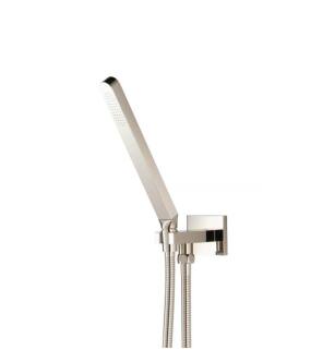 Flusso SHS.1028PN Hand Shower Set with Holder and Elbow Combo in Polished Nickel PVD