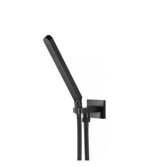Flusso SHS.1028MB Hand Shower Set with Holder and Elbow Combo in Matte Black