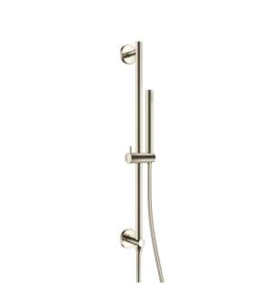 Flusso SHS.2014BN Hand Shower Set with Slide Bar, Integrated Elbow And Hose in Brushed Nickel PVD