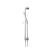 Isenberg SHS.2016CP Hand Shower Set with Slide Bar, Integrated Elbow And Hose in Chrome