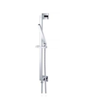 Flusso SHS.2018CP Hand Shower Set with Slide Bar, Integrated Elbow And Hose in Chrome