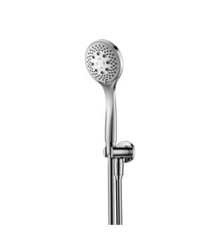 Flusso SHS.5125CP Hand Shower Set with Holder and Elbow Combo in Chrome