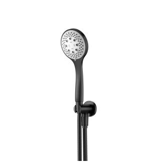 Flusso SHS.5125MB Hand Shower Set with Holder and Elbow Combo in Matte Black