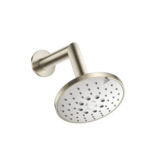 Flusso SHW.6131BN 5" Multi Function Showerhead with 7" Arm in Brushed Nickel PVD