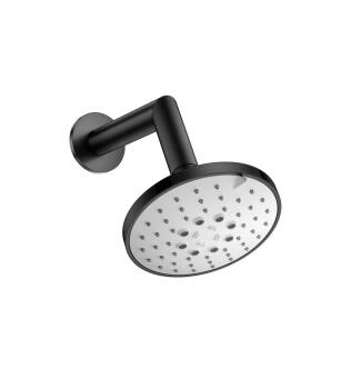 Flusso SHW.6131MB 5" Multi Function Showerhead with 7" Arm in Matte Black