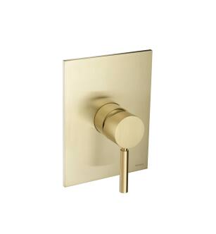 Flusso UF.2200TSB Shower Trim And Handle For Use With PBV1005AS in Satin Brass PVD
