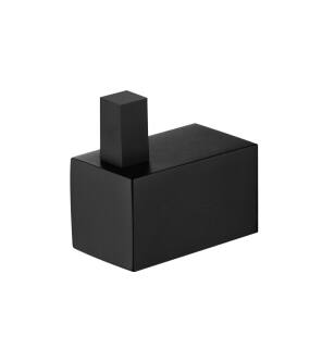 Flusso XS1001MB Brass Bathroom Robe Hook in Matte Black