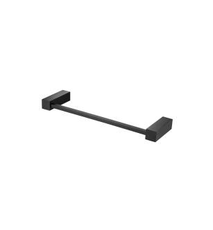 Flusso XS1008MB 8" Brass Mini Towel Bar in Matte Black