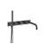 Isenberg 100.2691TMB Wall Mount Tub Filler Trim With Hand Shower in Matte Black