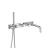 Isenberg 145.2691TCP Trim For Wall Mount Tub Filler With Hand Shower in Chrome