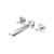 Isenberg 160.2450TCP Trim For Two Handle Wall Mounted Tub Filler in Chrome