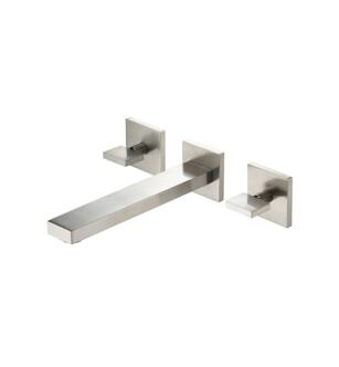 Flusso 160.2450TBN Trim For Two Handle Wall Mounted Tub Filler in Brushed Nickel PVD