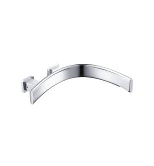 Flusso CU.2300RCP Wall Mount Faucet Spout With Right Facing Curvature in Chrome