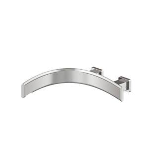 Flusso CU.2300LBN Wall Mount Faucet Spout With Left Facing Curvature in Brushed Nickel PVD