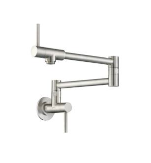 Flusso P.1000SS Wall Mounted Pot Filler in Stainless Steel