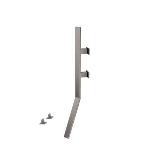 Flusso IF.2000SG Wall Mount Faucet With Deck Handles in Steel Gray