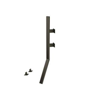 Flusso IF.2000GMG Wall Mount Faucet With Deck Handles in Gun Metal Gray