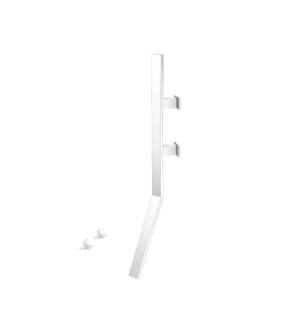 Flusso IF.2000GW Wall Mount Faucet With Deck Handles in Gloss White