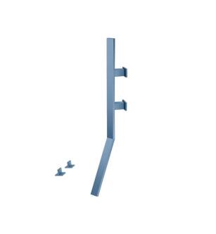 Flusso IF.2000BP Wall Mount Faucet With Deck Handles in Blue Platinum