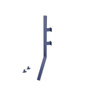 Flusso IF.2000NB Wall Mount Faucet With Deck Handles in Navy Blue