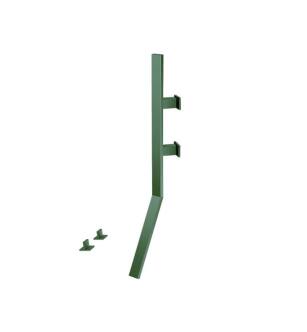 Flusso IF.2000LG Wall Mount Faucet With Deck Handles in Leaf Green
