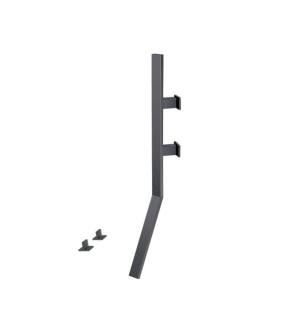 Flusso IF.2000DG Wall Mount Faucet With Deck Handles in Dark Gray