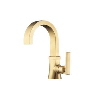 Flusso 230.1000SB Single Hole Bathroom Faucet in Satin Brass PVD