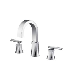 Flusso 230.2000CP Three Hole 8" Widespread Two Handle Bathroom Faucet in Chrome