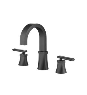 Flusso 230.2000MB Three Hole 8" Widespread Two Handle Bathroom Faucet in Matte Black
