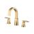 Isenberg 230.2000SB Three Hole 8" Widespread Two Handle Bathroom Faucet in Satin Brass PVD