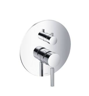 Flusso UF.2102CP Shower Trim With Pressure Balance Valve With 2 Outputs in Chrome