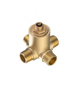 Flusso DKM.2420 Deck Mount Diverter Valve in Rough Brass