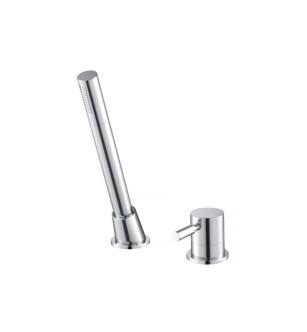 Flusso 100.1280CP Deck Diverter With Holder And Hose in Chrome