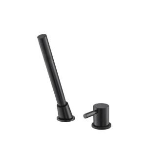 Flusso 100.1280MB Deck Diverter With Holder And Hose in Matte Black